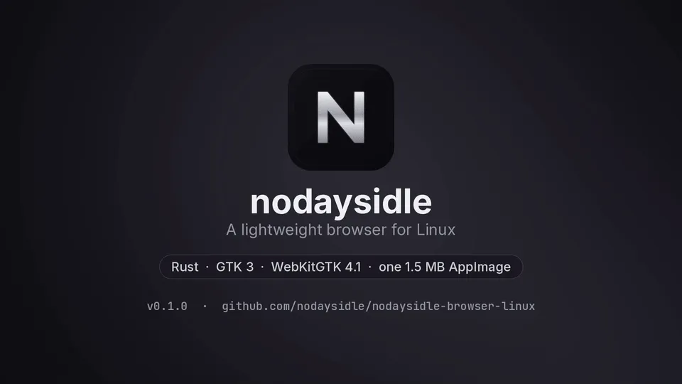 NODAYSIDLE Browser for Linux demo