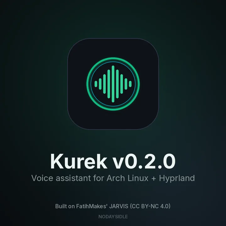 Kurek demo: voice assistant for Arch Linux and Hyprland