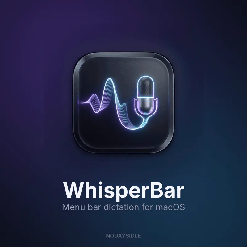 WhisperBar demo: talk faster than you type